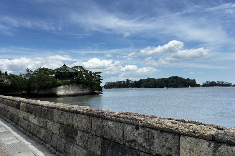 五大堂と松島湾の景色