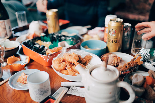古性のち撮影　宅飲みの写真