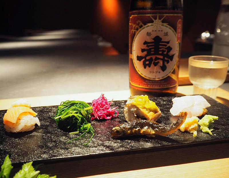 地元の旬の食材を中心とした山形座　瀧波の夕食