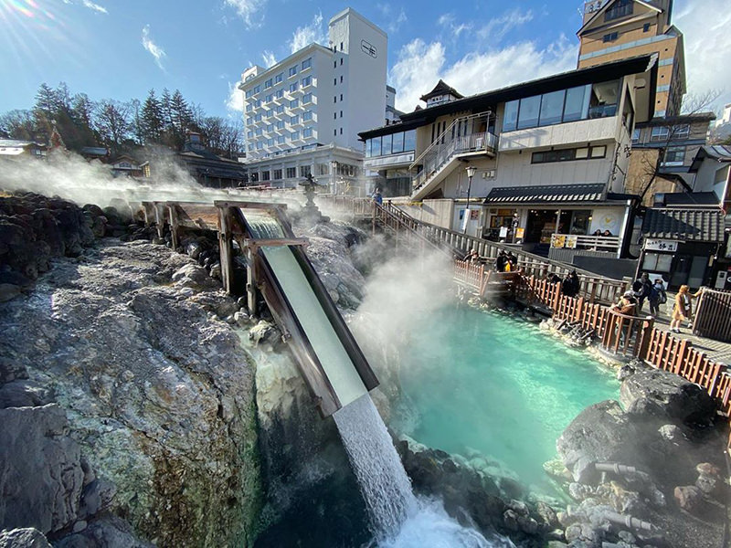 草津温泉の湯畑