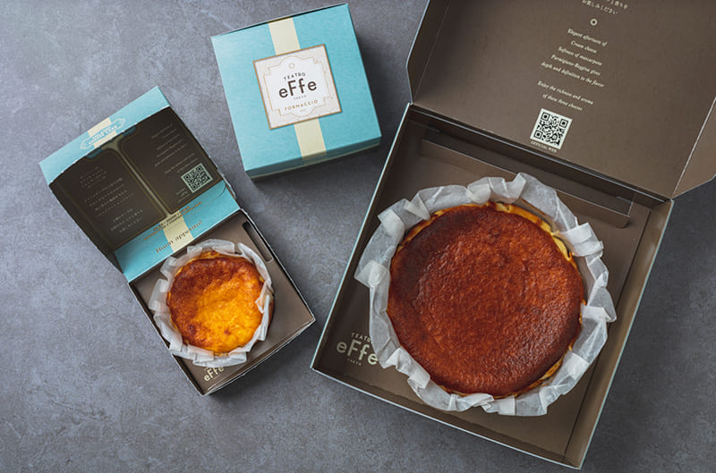 TEATRO eFfe TOKYOのミラノチーズケーキ（写真提供： 株式会社GARIBALDI）。