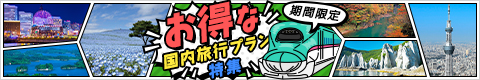 お得な国内旅行プラン　バナー