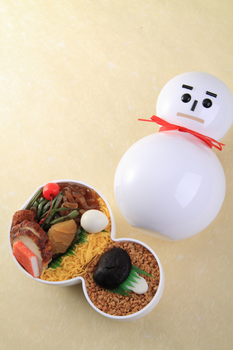 雪だるま弁当（写真提供：株式会社三新軒）。