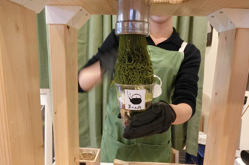 茶々工房 ふたつめの「生搾り抹茶モンブラン」