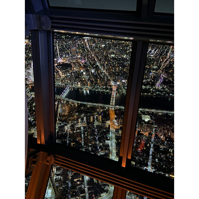東京スカイツリー 天望回廊からの夜景