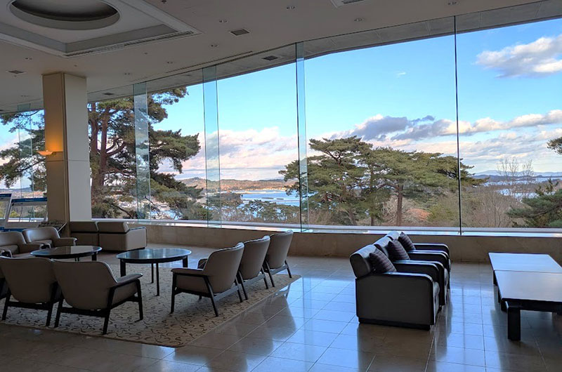 ホテル松島 大観荘　ロビーと眺望