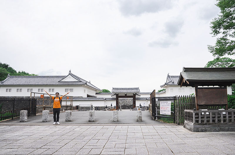 霞城公園　筆者