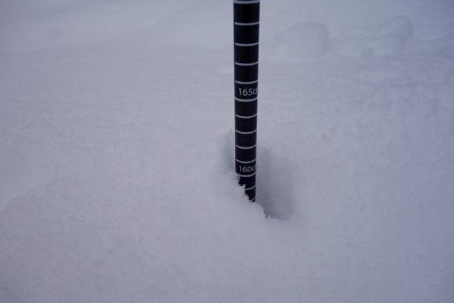 積雪160センチ