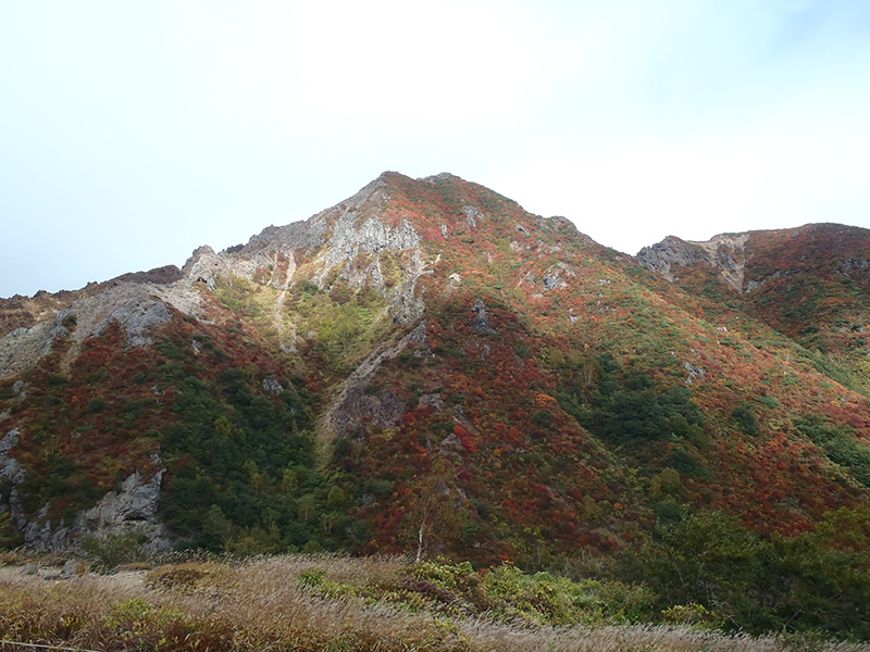 朝日岳の岩峰