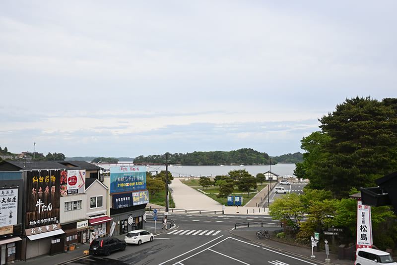 松島海岸駅　展望台からの眺め