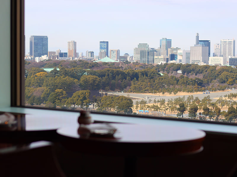 帝国ホテル 東京　インペリアルラウンジ アクア（本館17階）からの眺望