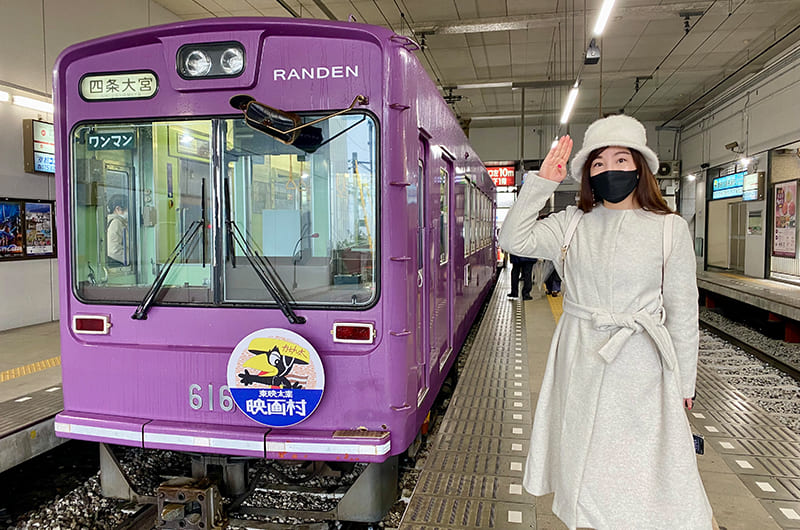 京都の路面電車・嵐電の旅。レトロ車両で観光＆桜のトンネルも！
