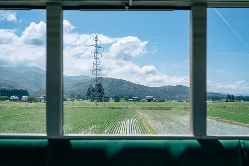 田沢湖線　車窓